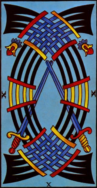 dez de espadas tarot