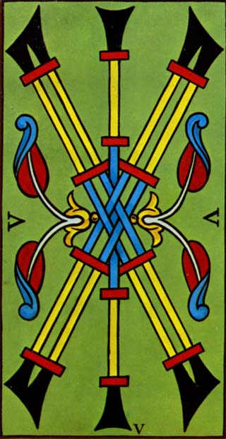 cinco de paus tarot