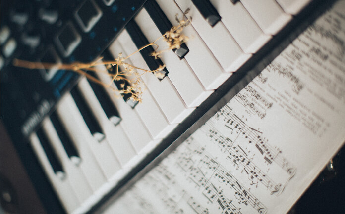 mantras para dormir teclado com partituras