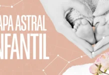 Mapa astral infantil: descubra os talentos e desafios do seu pequeno Na imagem, duas mãos adultas protegem pés de bebê e formam assim um coração.
