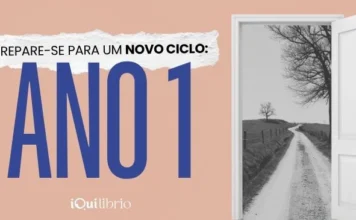 Numerologia para 2026: as energias do ano regido pelo número 1 Imagem institucional da iQui, com destaque para "ANO 1" e uma porta aberta.