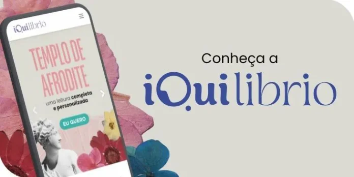 Imagem institucional que mostra um celular acessando o site iQui. Também lê-se 