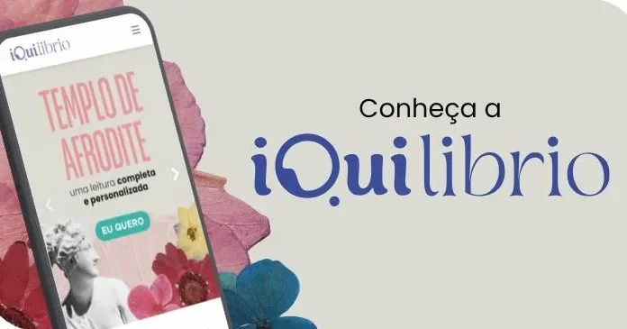 A iQuilibrio nasceu para te ajudar: conheça nossa história e serviços Imagem institucional que mostra um celular acessando o site iQui. Também lê-se "Conheça a iQuilibrio"