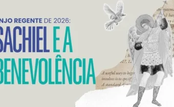 O Anjo Regente de 2026, Saquiel, traz sabedoria e benevolência Imagem institucional sobre o anjo Sachiel ser o regente de 2026