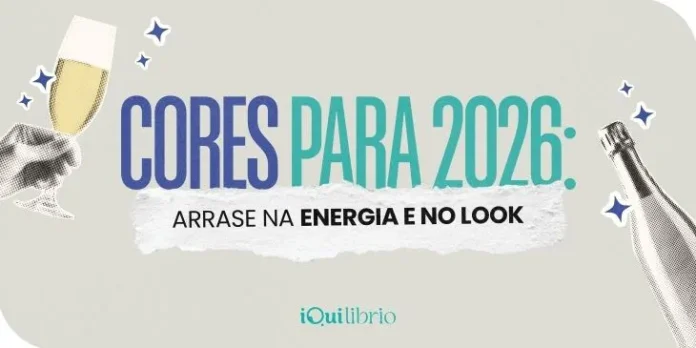 Imagem institucional e festiva, falando sobre as cores para o ano novo de 2026